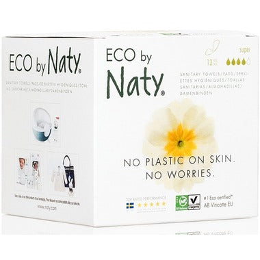 Eco by Naty Sanitary Pads Super, 13 pcs
