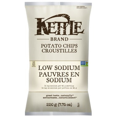 Kettle Low Sodium Potato Chips 220g