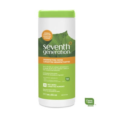 Seventh Generation Multi-Surface Disinfecting Wipes Lemongrass Citrus Scent