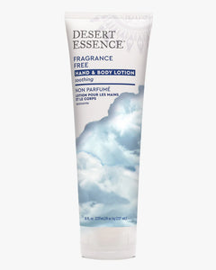 Desert Essence Organics Fragrance Free Hand & Body Lotion