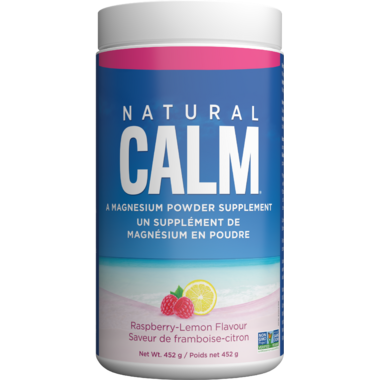 Natural Calm Magnesium Citrate Powder Raspberry Lemon