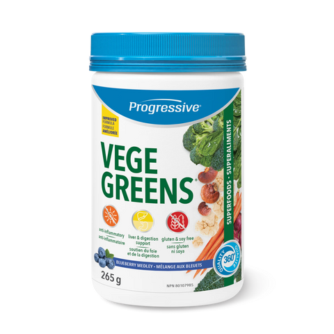 Progressive VegeGreens Green Food Supplement Blueberry Medley