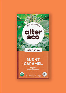 Alter Eco Organic Dark Chocolate Salted Burnt Caramel 80g