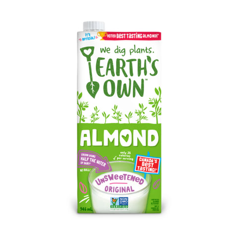Earth's Own Almond Milk Unsweetened Original - 946ml