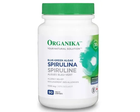 Organika Blue-Green Algae Spirulina 1000mg 90 Tablets