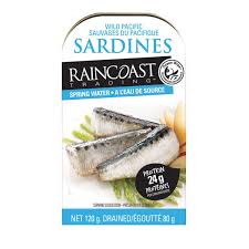 Rain Coast Pacific Sardine in Spring Water 120g