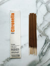 Handcrafted 100% Natural Artisanal incense, Citronella