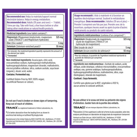 New Chapter Magnesium + Selenium & Zinc