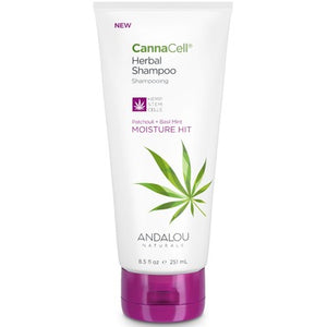 Andalou Naturals CannaCell Herbal Shampoo Moisture Hit Patchouli & Basil Mint
