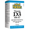 Natural Factors Vitamin D3 Drops 400 IU 15mL