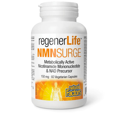 Natural Factors RegenerLife NMN Surge 150mg 60 Vegetarian Capsules