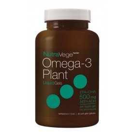 NutraVege Omega-3 Plant Liquid Gels 30 Softgels