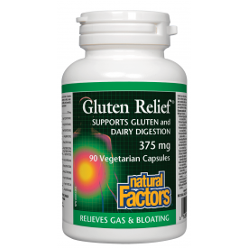 Natural Factors Gluten Relief® 375mg 90 Veggie Caps
