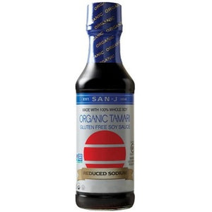 San-J Organic Gluten-Free Tamari Soy Sauce Reduced Sodium Platinum
