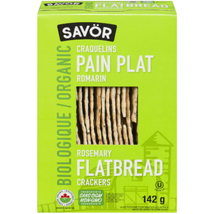 Savor Organic Rosemary Flatbread Crackers