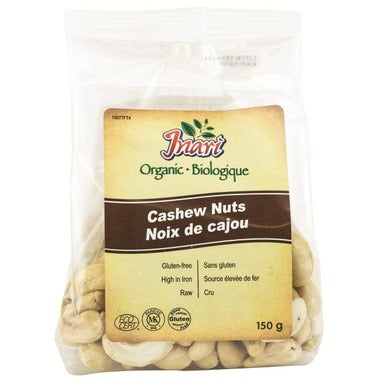 Inari Organic Whole Cashew Nuts 150g