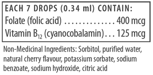 Genestra Bio Folic Acid + B12 Liquid 30mL