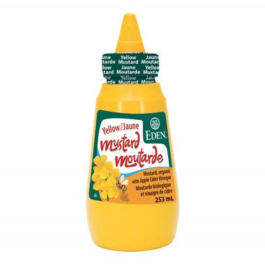Eden Organic Yellow Stoneground Mustard Bottle