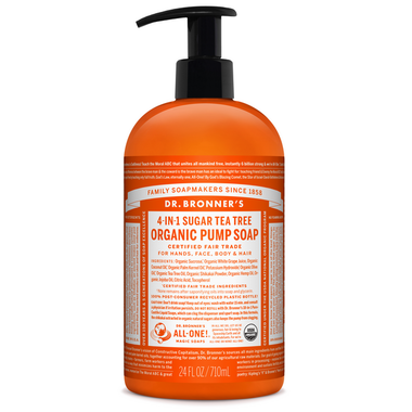 Dr. Bronner's 4-in-1 Sugar Tea Tree Organic Pump Soap