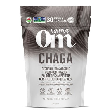OM Mushroom Chaga Mushroom Superfood Powder