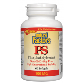 Natural Factors PS Phosphatidylserine 100mg 60 Softgels