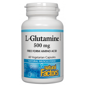 Natural Factors L-Glutamine 500mg 60 Capsules