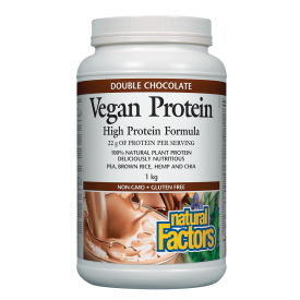 Natural Factors Vegan Protein Double Chocolate 1kg