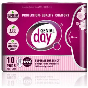 Genial Day Regular Flow Pads, 10 pads