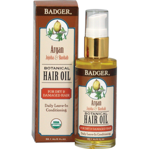 Badger Botanical Hair Oil for Dry & Damaged Hair