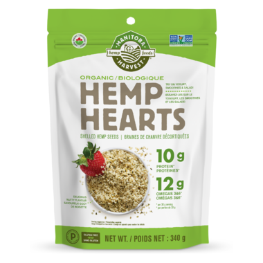 Manitoba Harvest Organic Hemp Hearts Raw Shelled Hemp Seeds 340 g