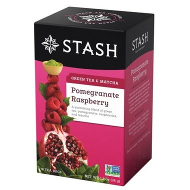 Stash Pomegranate Raspberry Green Tea & Matcha
