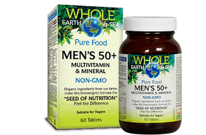 Whole Earth & Sea Pure Food Men’s 50+ Multivitamin & Mineral