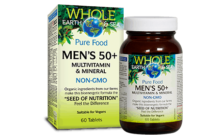 Whole Earth & Sea Pure Food Men’s 50+ Multivitamin & Mineral