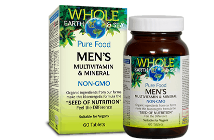Whole Earth and Sea Pure Food Men's Multivitamin and Mineral NON-GMO