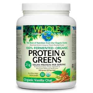 Whole Earth & Sea Protein & Greens Organic Vanilla Chai 656g