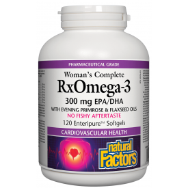 Natural Factors Women's Complete RxOmega-3 300mg 120 Softgels