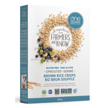 One Degree Brown Rice Crisps Cereal 227g