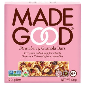 MadeGood Strawberry Granola Bars