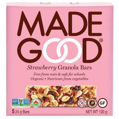 MadeGood Strawberry Granola Bars