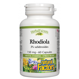 Natural Factors HerbalFactors® Rhodiola 150mg 60 Capsules