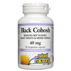 Natural Factors Black Cohosh 40mg 90 Veggie Caps