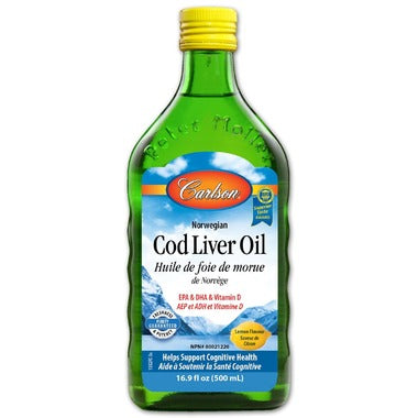 Carlson Norwegian Cod Liver Oil Lemon