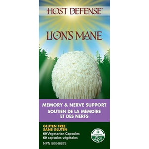 Host Defense Lion's Mane (Hericium Erinaceus) Capsules