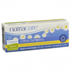 NatraCare Organic & Natural Cotton Tampons Regular 20 Tampons