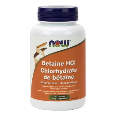 NOW Foods Betaine HCl With Protease