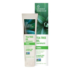 Desert Essence Natural Tea Tree Oil Toothpaste Fennel 176g