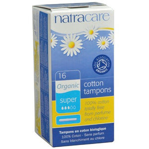 Natracare Organic Tampons with Applicator, 16 super