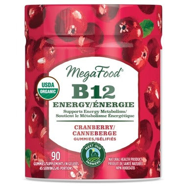 MegaFood Vitamin B12 Energy Cranberry Gummies