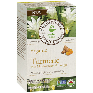 Traditional Medicinals Organic Turmeric Meadowsweet & Ginger Tea