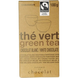 Galerie au Chocolat Green Tea White Chocolate Bar 100g